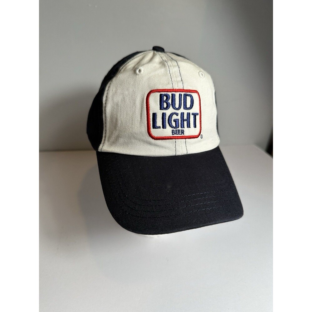 Bud Light Beer Hat Cap Patch Logo Blue White Red adjustable